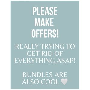 Offers of any kind are welcome ☺️